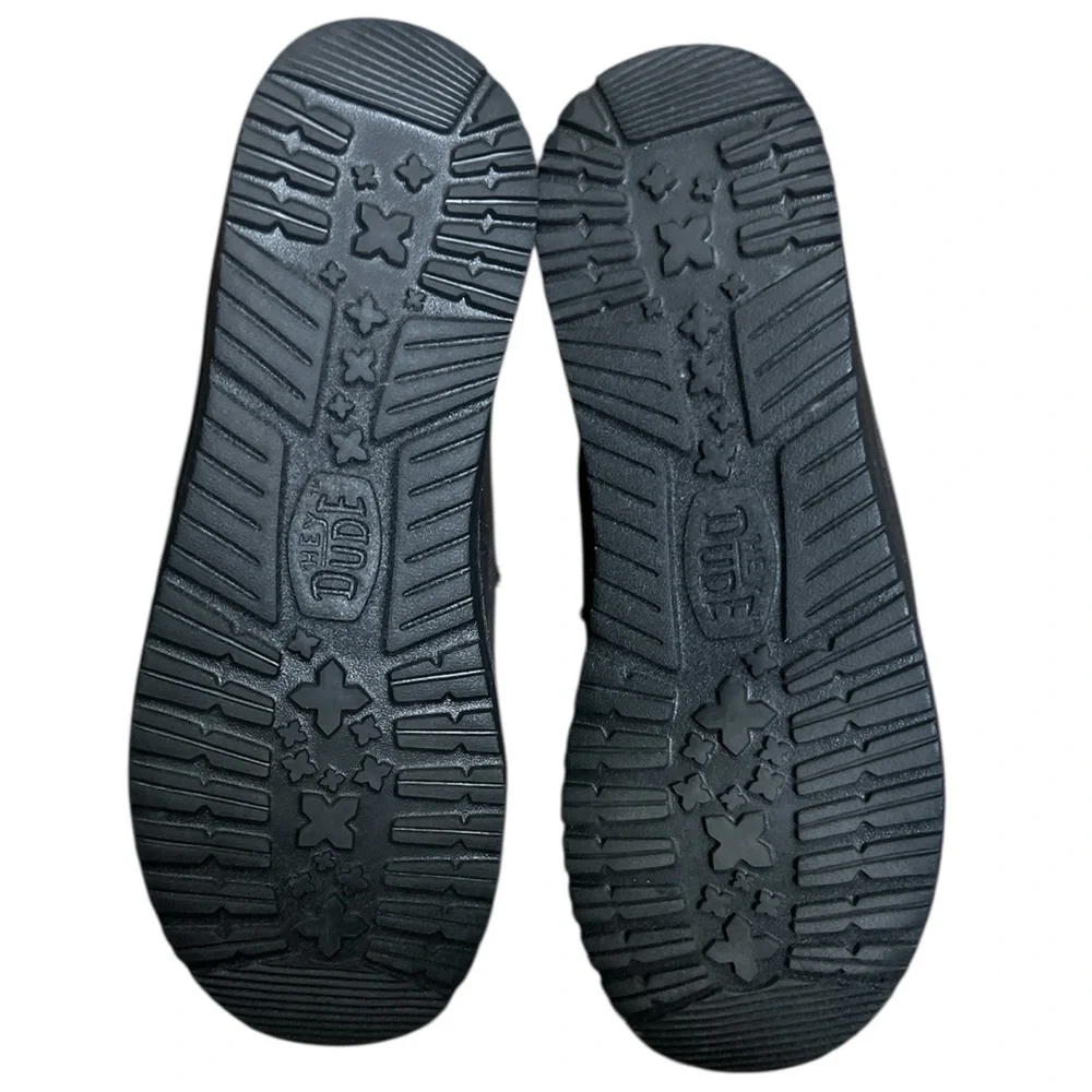 Hey Dude Shimmering Charcoal Black Loafers - Picture 6 of 6